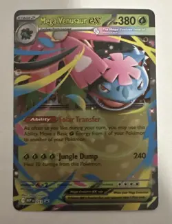 Mega Venusaur Ex 013 Me: Mega Evolution Promo Holo Pokemon Card - Image 1