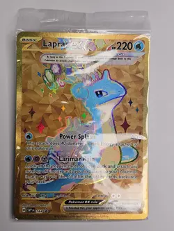 Sealed Lapras ex SVP 164 Gold Hyper Rare Terapagos UPC Promo Card Exclusive - Image 1