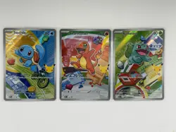 First Partner Illustration Collection Series 1 Kanto GEN 1 Starters Pokemon TCG - Image 1