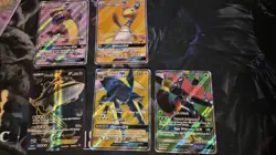 Pokemon Full Art GX/EX Lot–Ampharos GX 163/181, Steelix EX 108/114, Gumshoos GX - Image 1