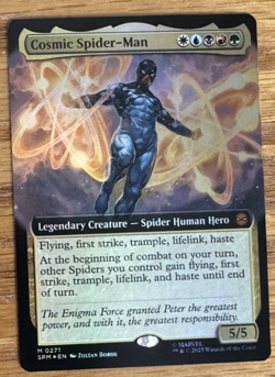 MTG Marvel Spider-Man, Cosmic Spider-Man - Extended Art Foil - Image 1