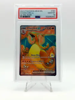 2023 POKEMON 151 ULTRA RARE FULL ART CHARIZARD EX 183/165 PSA 10 - Image 1