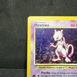 1999 Pokemon Base Set Mewtwo #010/102 Holo Rare - MP-LP 💎 - Image 3