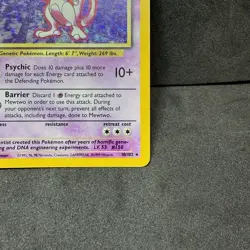 1999 Pokemon Base Set Mewtwo #010/102 Holo Rare - MP-LP 💎 - Image 5