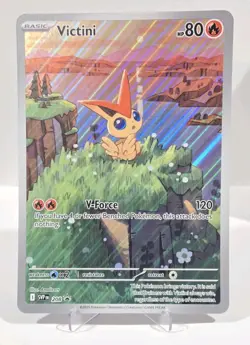 Pokemon Victini 208 Illustration Rare Jumbo Promo Black Bolt & White Flare TCG - Image 1