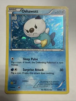 Oshawott BW08 Mp Black And White Promo Holo Pokemon TCG - Image 1