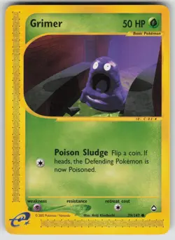 Grimer 79/147 Common Aquapolis Pokemon Near Mint - Image 1