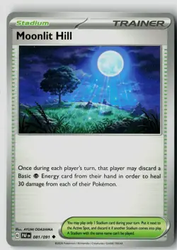 MOONLIT HILL 081/091 PALDEAN FATES POKEMON UNCOMMON NEAR MINT NM - Image 1
