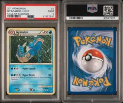 2011 Pokemon Call of Legends Mouth Shut Gyarados SWIRL Holo 7/95 PSA 9 *LOW POP* - Image 2