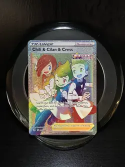 Pokemon - Chili & Cilan & Cress - Fusion Strike 273/264 Holo Secret Rare - Image 1