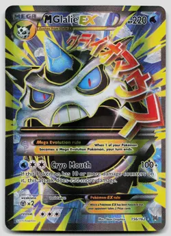 M Glalie EX 156/162 BREAKthrough Holo Pokemon MP - Image 1