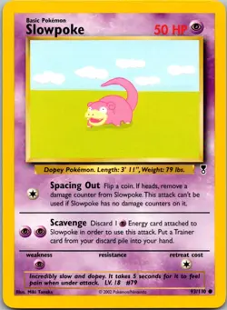 Slowpoke 93/110 Common Legendary Collection Pokemon Near Mint - Image 1