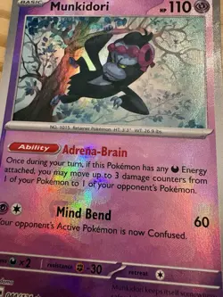 Pokemon TCG Munkidori Master Ball Pattern 044/131 Prismatic Evolutions - Image 3