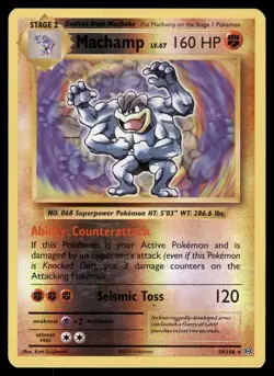 MACHAMP - 59/108 Holo Rare Evolutions Pokemon Reverse Holo LP - Image 1