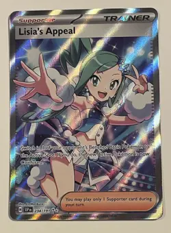 Lisia's Appeal 234/191 SV08 Surging Sparks UR Holo Full Art NM Pokemon TCG - Image 1