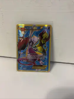 Pokemon TCG 2015 Mewtwo EX Secret Full Art Holo Breakthrough 163/162 NM - Image 1
