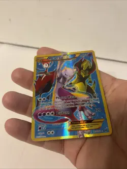 Pokemon TCG 2015 Mewtwo EX Secret Full Art Holo Breakthrough 163/162 NM - Image 3
