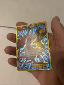 Pokemon TCG 2015 Mewtwo EX Secret Full Art Holo Breakthrough 163/162 NM - Image 4