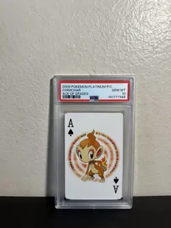 Pokemon 2009 Platinum Pokemon Center Chimchar Ace of Spades PSA 10 - Image 1