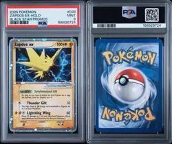 Pokemon Zapdos ex Holo Black Star Promo PSA 9 #033 2005 English SWIRL 💫 - Image 3