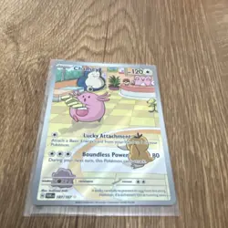 Pokemon TCG Chansey 187/167 Illustration Rare Full Art Holo 120 HP English - Image 2
