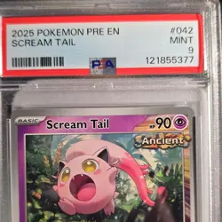 Pokemon Scream Tail Uncommon PSA 9 Mint Sv: Prismatic Evolutions 042/131 - Image 3