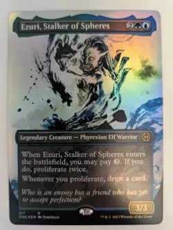 Ezuri, Stalker of Spheres (Showcase) Phyrexia: All Will Be One Foil - MTG RARE - Image 1