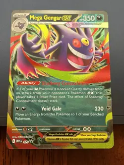 Mega Gengar ex 073 Mega Evolution Promo Holo Pokemon TCG Ultra Rare Card - Image 1