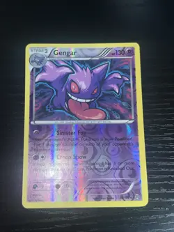 Pokemon Gengar TCG Breakthrough Reverse Holo Holo Rare Card 60/162 - Image 2