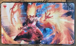 MAGIC THE GATHERING MTG War of the Spark Anime Alt Art CHANDRA PLAYMAT Ultra Pro - Image 1