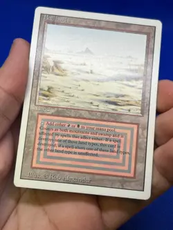 VTG Magic the Gathering Revised Edition Badlands Dual Land Reserved List LP - Image 2