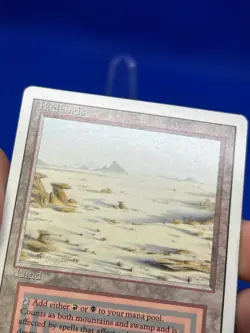VTG Magic the Gathering Revised Edition Badlands Dual Land Reserved List LP - Image 4