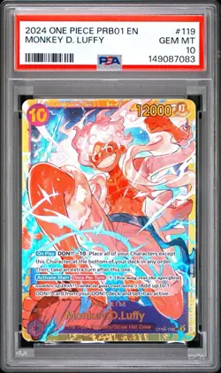 2024 ONE PIECE MONKEY D. LUFFY PRB01-ONE PIECE CARD THE BEST #119 PSA 10 - Image 1