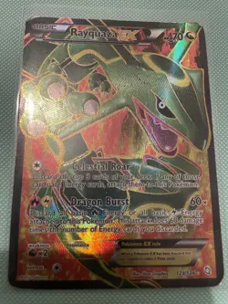 Rayquaza EX Full Art Pokemon Card Dragons Exalted 123/124 DAMAGED -OPEN TO OFFER - Image 1