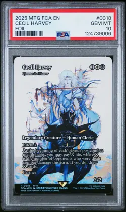 2025 MTG FINAL FANTASY: THROUGH THE AGES FOIL #0018 CECIL HARVEY PSA 10 - Image 1