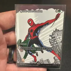 Heroic Intervention Borderless 0034 MTG Spider-Man NM/M - Image 1