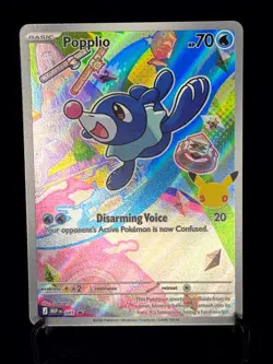 Popplio 045 Promo First Partners Full Art Holo Pokemon Card NM #045 - Image 1
