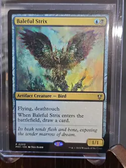 Baleful Strix Commander: Murders At Karlov Manor MTG Regular Near Mint - Image 3