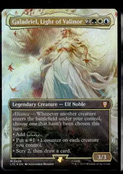 Galadriel, Light of Valinor (Borderless) 498 Commander:Lord of the Rings:Foil LP - Image 1