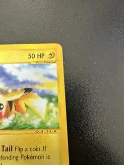 Pikachu 124/165 - Expedition Base Set Regular Basic English 2002 LP - Image 3