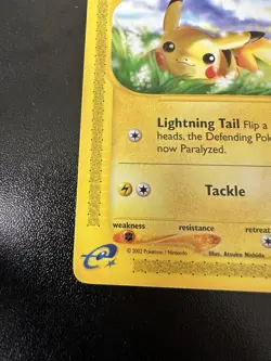 Pikachu 124/165 - Expedition Base Set Regular Basic English 2002 LP - Image 5