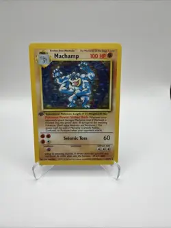 WOTC Pokemon TCG Machamp 8/102 Deck Exclusives Holo 1st Ed 1999 - Image 1