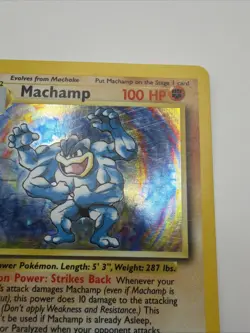 WOTC Pokemon TCG Machamp 8/102 Deck Exclusives Holo 1st Ed 1999 - Image 3