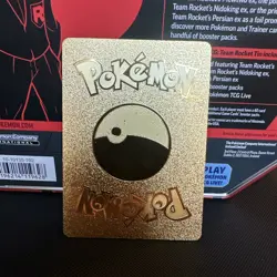 Pokemon Moltres Zapdos Articuno GX Tag Team Gold Foil Fan Art Collector Card TCG - Image 2