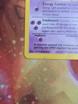Pokemon TCG Mewtwo #12 Black Star Promo Vintage 1999 - Image 4
