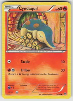 Cyndaquil 18/162 Common BREAKthrough Pokemon Moderately Played - Image 1