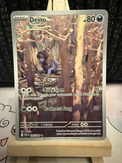 Pokemon TCG - Deino 146/086 - Illustration Rare - White Flare- Near Mint/Mint - Image 1