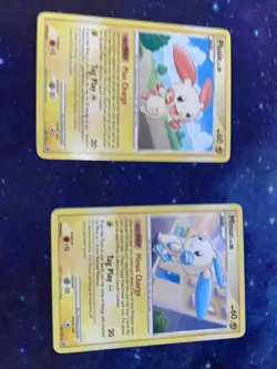 Pokemon TCG | Minun 32/132 & Plusle 36/132 Lot | Non Holo | Secret Wonders | MP - Image 1
