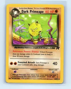 Pokemon tcg Team Rocket Dark Primeape Lightly played - Image 1
