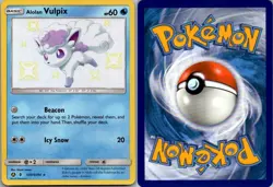 Alolan Vulpix SV8/SV94 Shiny Rare Hidden Fates Shiny Vault Pokemon Holo NM - Image 1